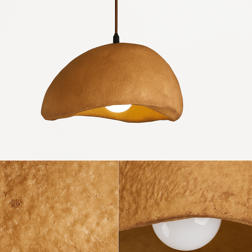 suspension à led wabi-sabi en résine créative pour décoration intérieure - vue 5 sur 23