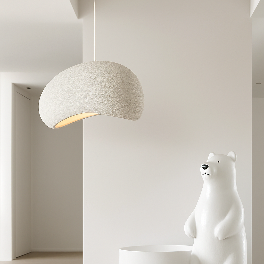 suspension à led wabi-sabi en résine créative pour décoration intérieure - vue 6 sur 23