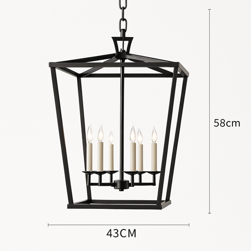 suspension loft vintage en fer cage à oiseaux moderne - vue 13 sur 16