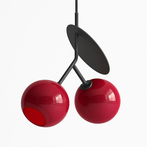 suspension lumineuse cerise originale pour décoration intérieure - vue 2 sur 12