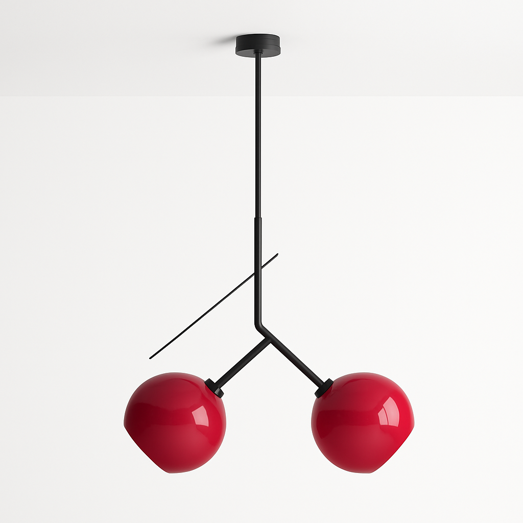suspension lumineuse cerise originale pour décoration intérieure - vue 8 sur 12