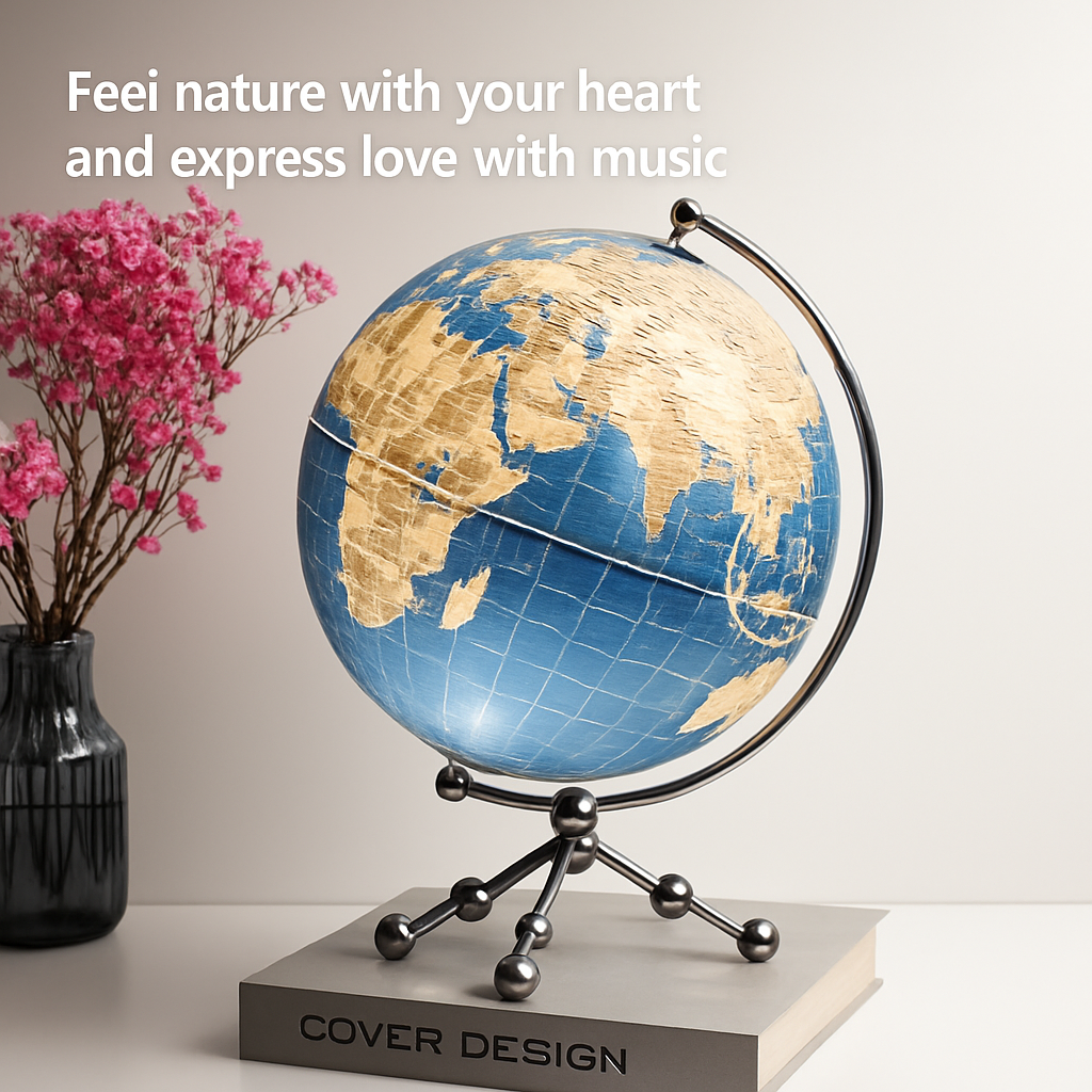 suspension lumineuse globe 3d haut de gamme cadeau enseignant - vue 3 sur 13