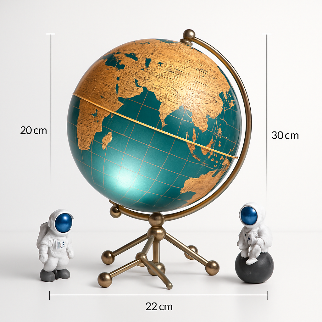 suspension lumineuse globe 3d haut de gamme cadeau enseignant - vue 6 sur 13