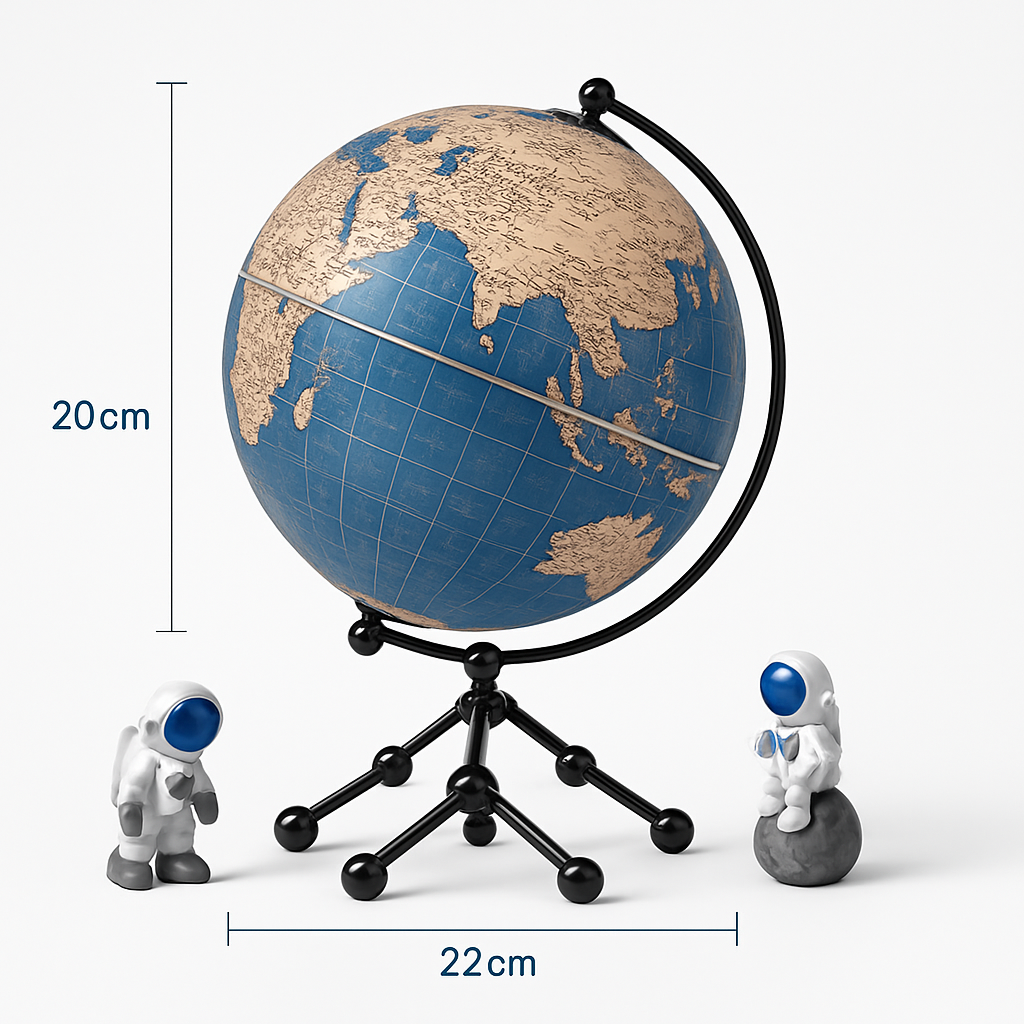 suspension lumineuse globe 3d haut de gamme cadeau enseignant - vue 10 sur 13
