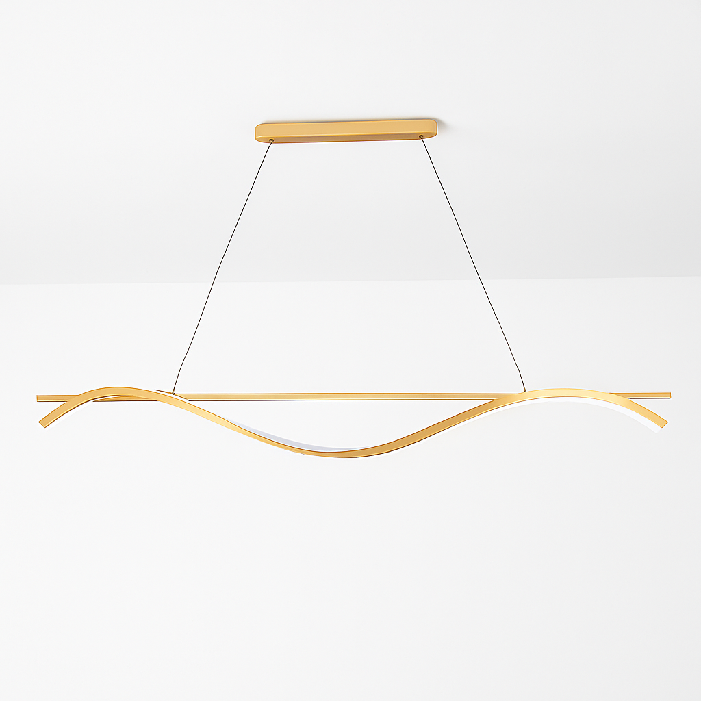 suspension minimaliste en aluminium fer lumière led lustre - vue 4 sur 10