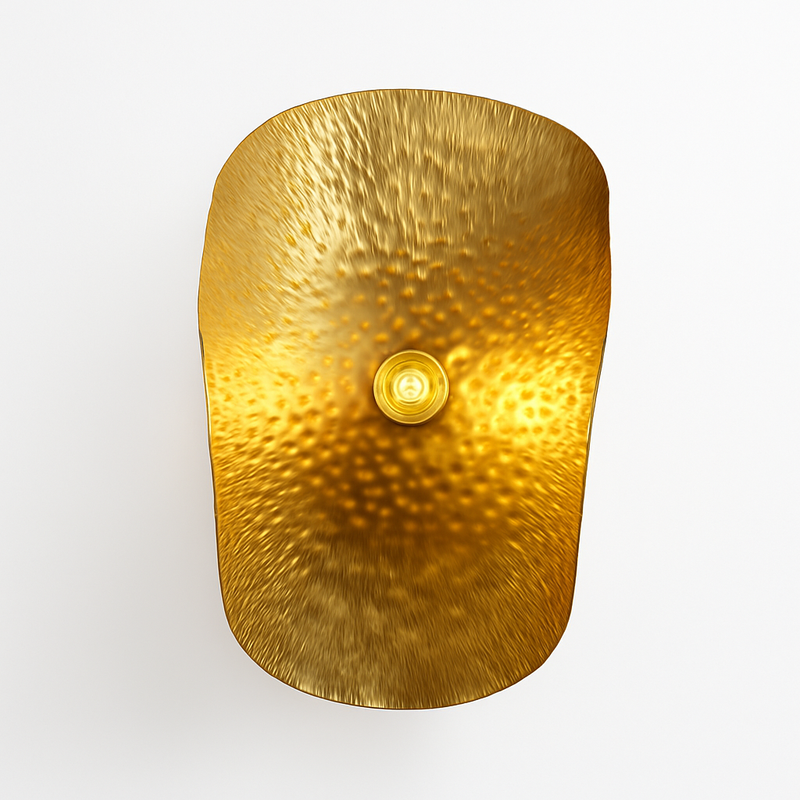 suspension minimaliste en cuivre avec fil réglable en laiton doré