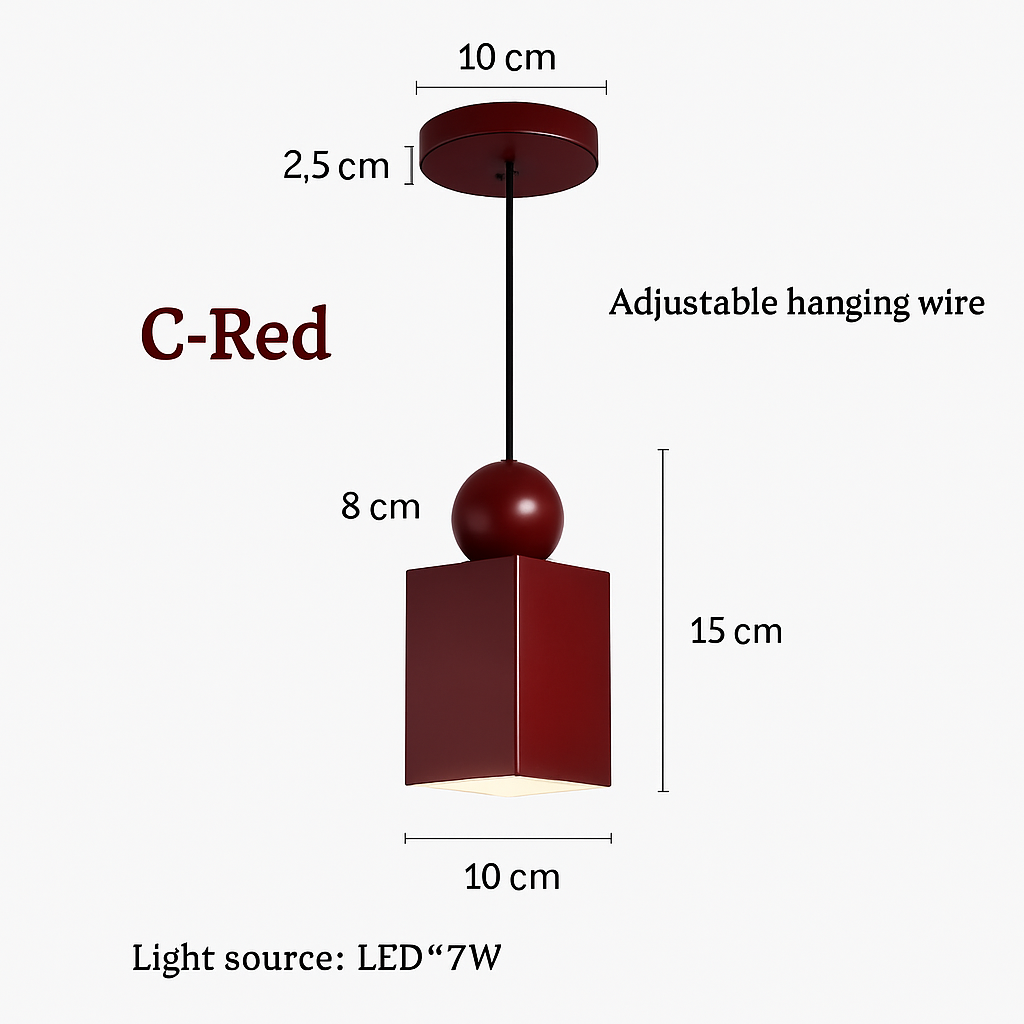 suspension moderne à câble long pour décoration intérieure - vue 12 sur 15