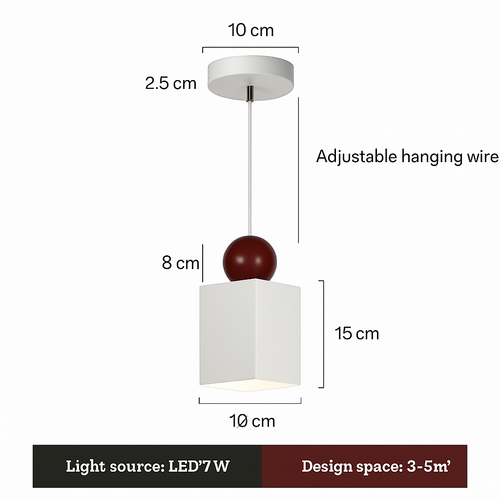 suspension moderne à câble long pour décoration intérieure - vue 14 sur 15