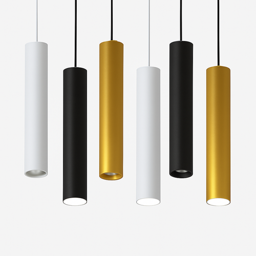 suspension moderne cylindrique en décoration intérieure nordique - vue 3 sur 12