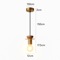 suspension moderne en bois pour bar
