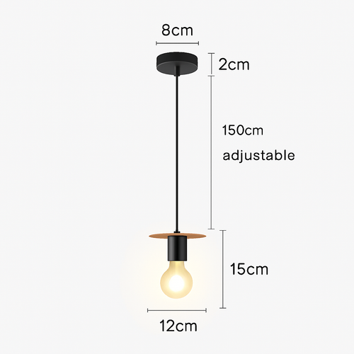suspension moderne en bois pour bar