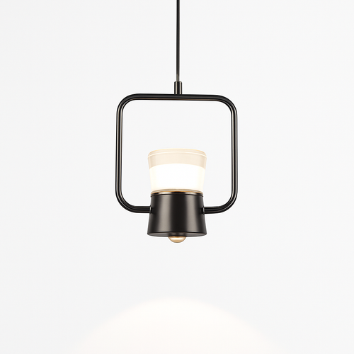 suspension moderne en métal avec projecteur rotatif réglable