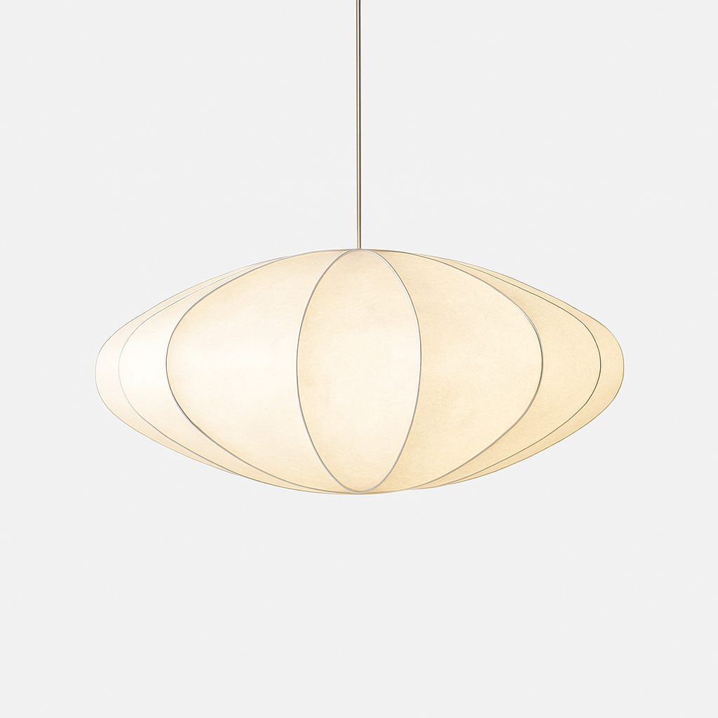 Suspension moderne en papier style japonais Silk - vue 9 sur 30