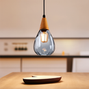 suspension moderne en verre gouttelettes d'eau luminaire décoratif