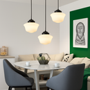 suspension moderne en verre à led pour intérieur élégant