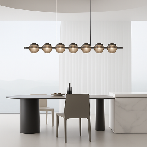 suspension moderne en verre pour décoration intérieure élégante