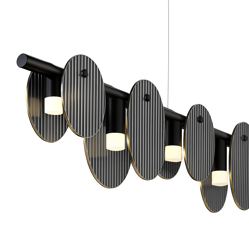 suspension moderne en verre pour décoration intérieure élégante - vue 8 sur 12