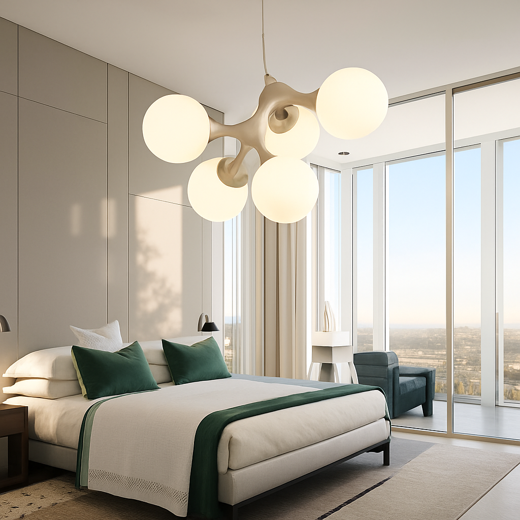 suspension moderne en verre pour décoration intérieure élégante et originale - vue 5 sur 11