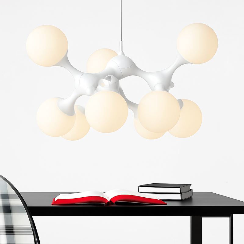 suspension moderne en verre pour décoration intérieure élégante et originale