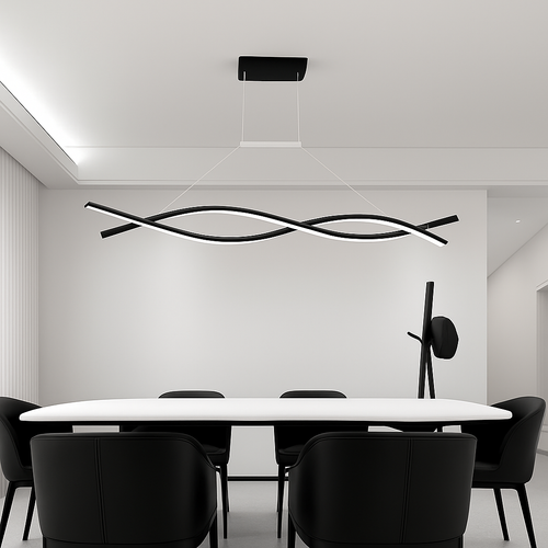 suspension moderne à led pour décoration intérieure élégante
