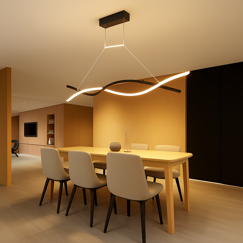 suspension moderne à led pour décoration intérieure élégante - vue 4 sur 7