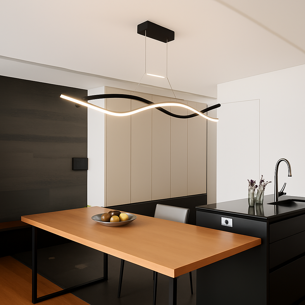 suspension moderne à led pour décoration intérieure élégante - vue 5 sur 7