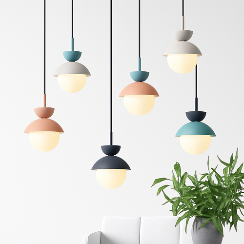 Suspension moderne nordique boule de verre luminaires suspendus suspension cuisine salle à manger chambre décor à la maison luminaire lustre
