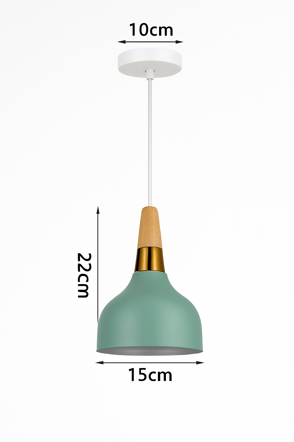 suspension moderne nordique en aluminium rétro pour intérieur design - vue 13 sur 16