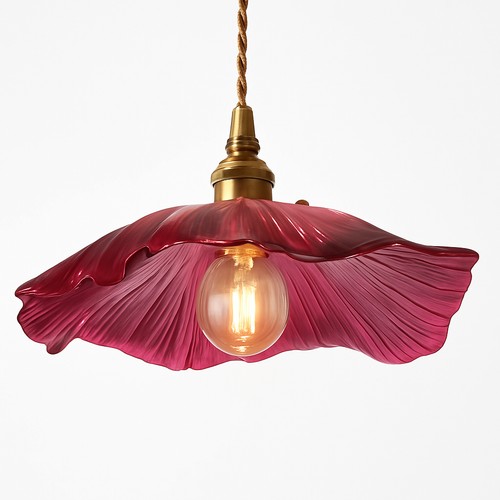 Suspension modernes en verre de fleur lampes suspendues décoration de la maison éclairage salon chambre chevet luminaire magasin d'intérieur