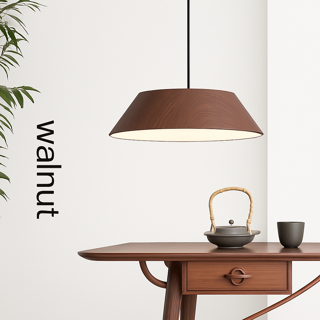 suspension nordique bois design wabi sabi pour café ou art - vue 4 sur 8