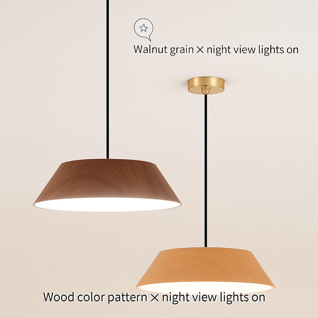 suspension nordique bois design wabi sabi pour café ou art - vue 5 sur 8
