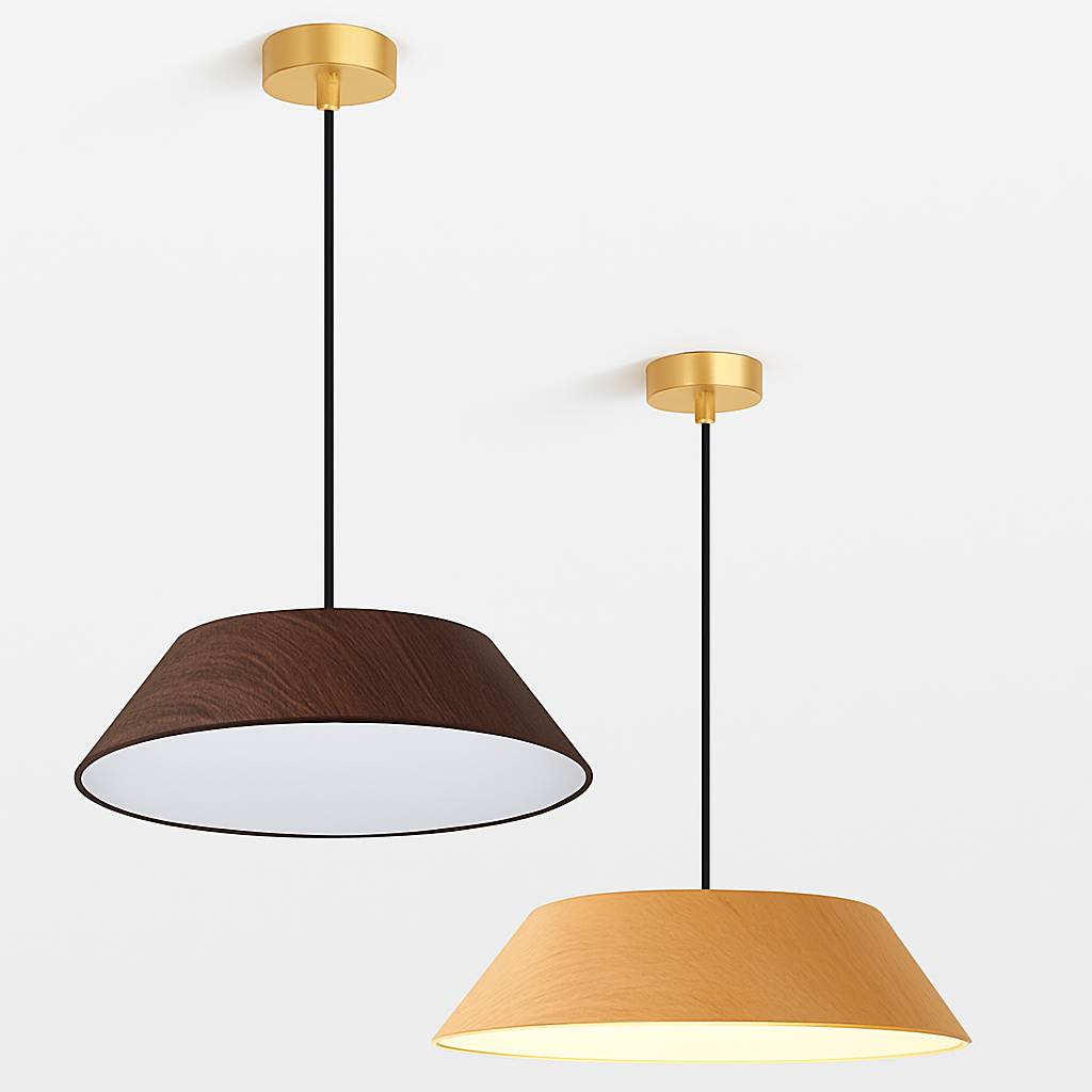 suspension nordique bois design wabi sabi pour café ou art - vue 7 sur 8