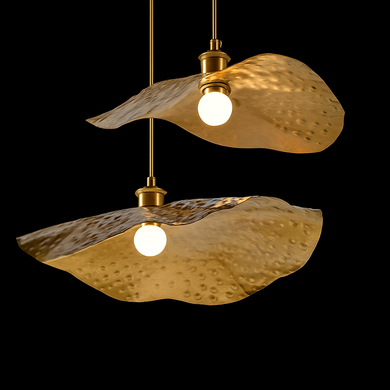 suspension nordique créative en forme de feuille de lotus décorative