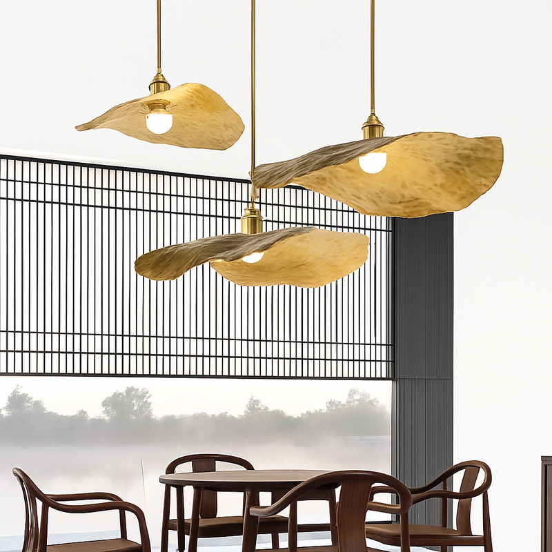 suspension nordique créative en forme de feuille de lotus décorative