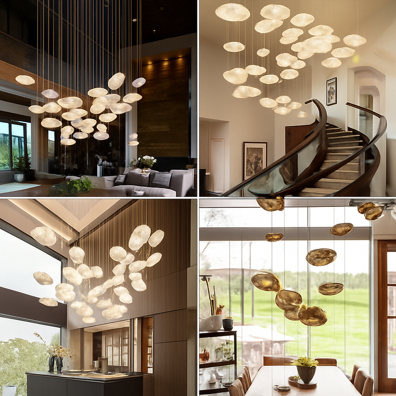 Suspension nordique en verre au Design nuage