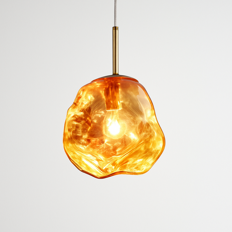 suspension nordique en verre à led décoratif pour intérieur