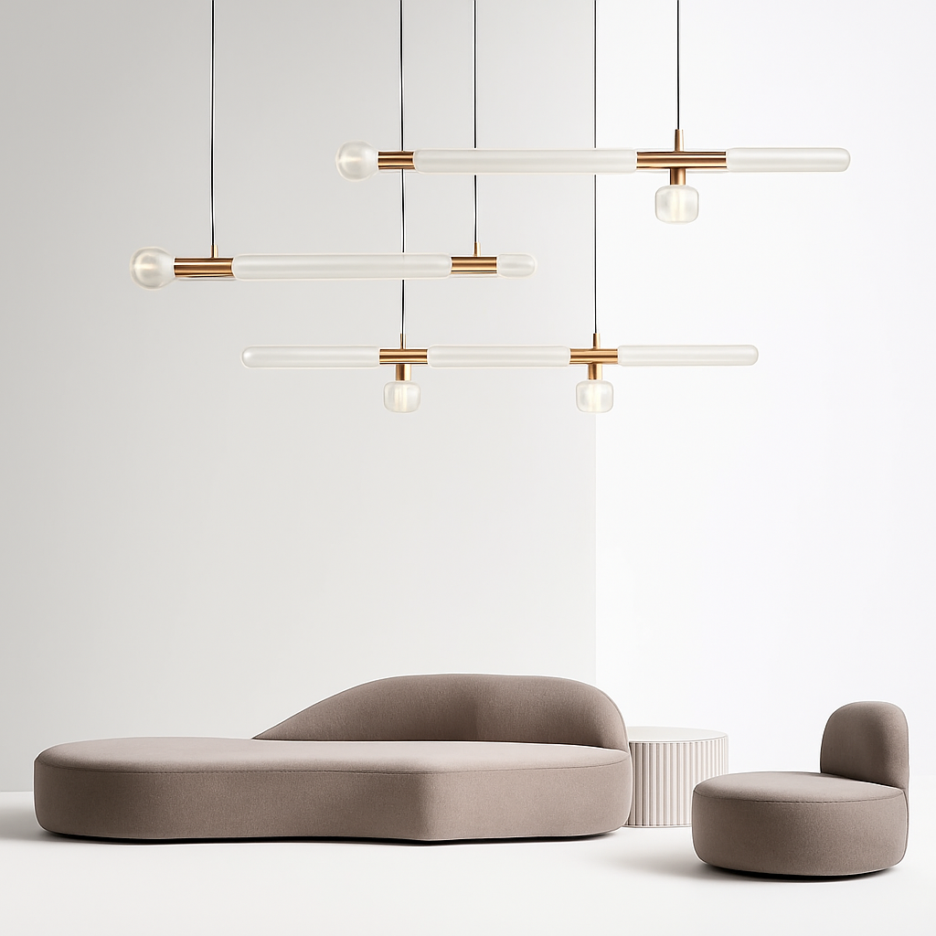 suspension nordique en verre transparent pour éclairage décoratif - vue 4 sur 20