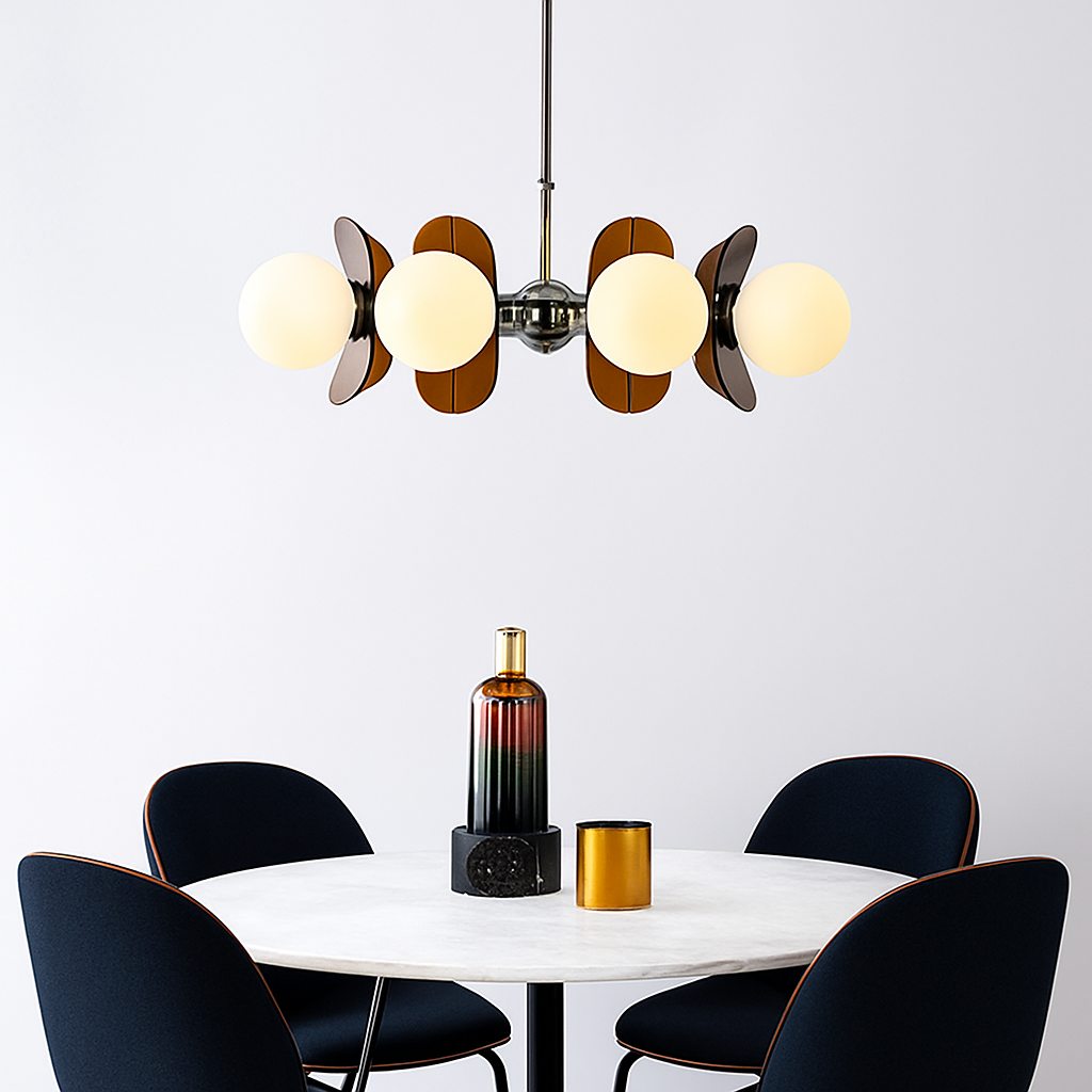 suspension nordique haricots design vintage pour intérieur élégant - vue 4 sur 14