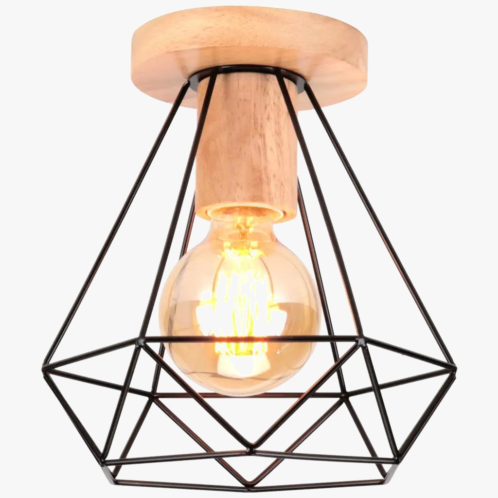 suspension nordique lustre industriel vintage éclairage rétro