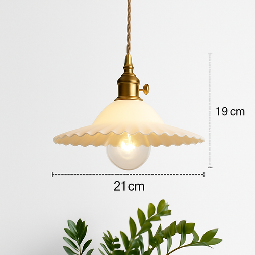 suspension nordique vintage rustique en cuivre wabi-sabi luminaire - vue 15 sur 15