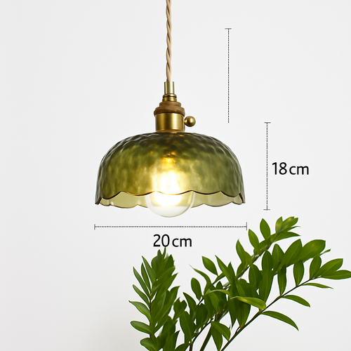 suspension nordique vintage rustique en cuivre wabi-sabi luminaire - vue 16 sur 15