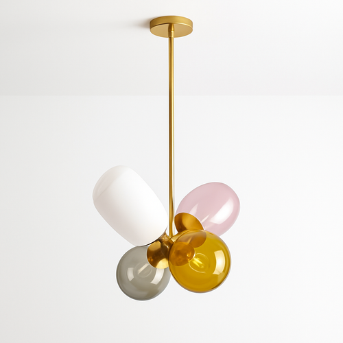 suspension nordiques postmodernes en verre led décoratives