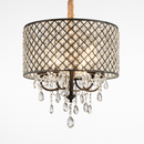 suspension rétro en cristal pour éclairage décoratif élégant