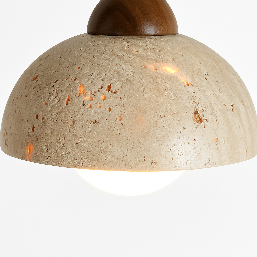 suspension sandyha rétro trou pierre petite créative led décorative - vue 7 sur 15