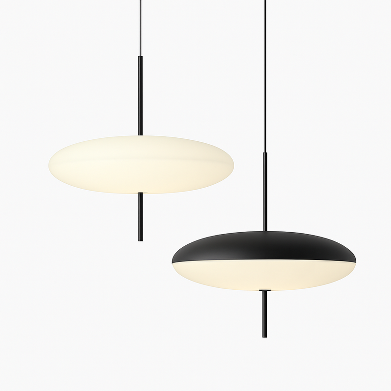 Suspension soucoupe volante modernes noires/blanches