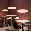 Suspension soucoupe volante modernes noires/blanches