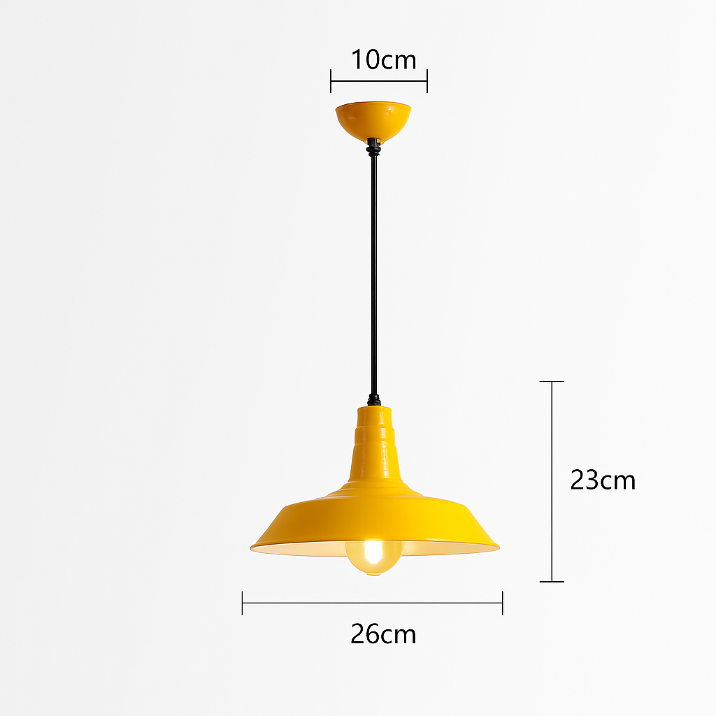 suspension style industriel rétro nordique pour bar loft - vue 16 sur 24