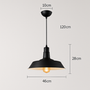 suspension style industriel rétro nordique pour bar loft