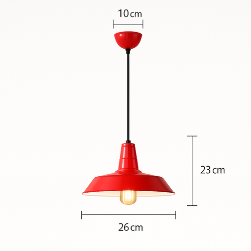 suspension style industriel rétro nordique pour bar loft - vue 23 sur 24