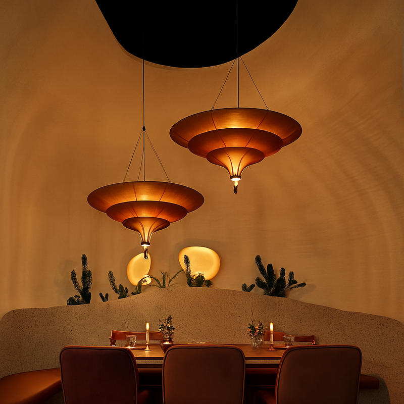 suspension style vintage wabi-sabi d'asie du sud-est